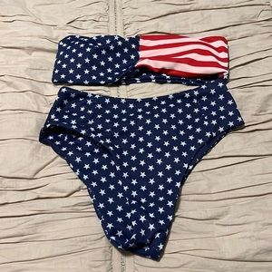 American flag SHEIN swimsuit